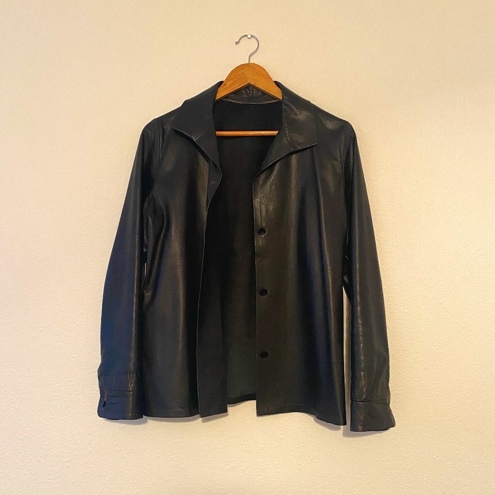 Peter Cohen Black Leather Jacket | Women | Medium